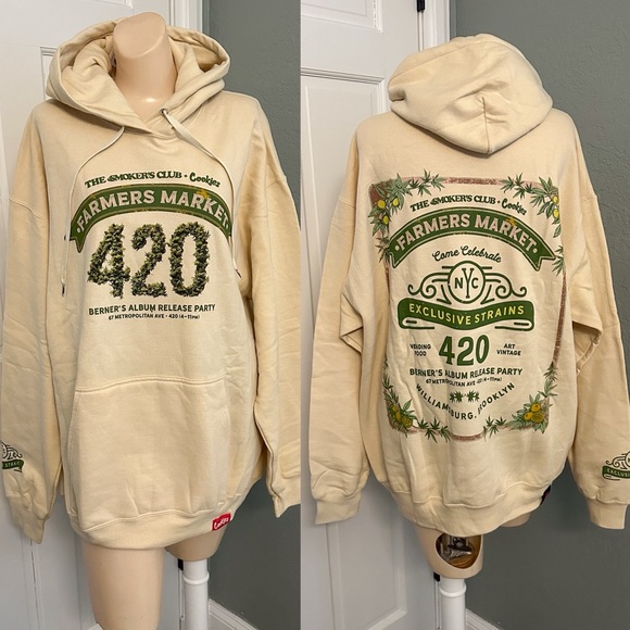 THE SMOKERS CLUB + COOKIES FARMERS MARKET 420 SWEATSHIRT HOODIE